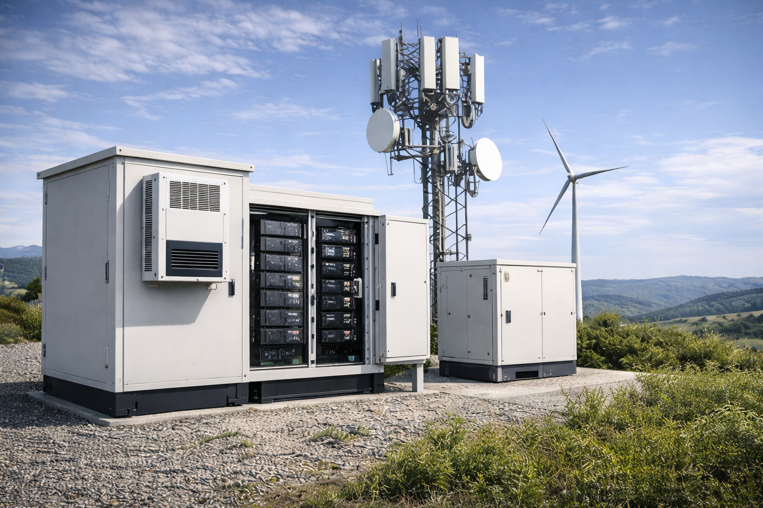 Complete telecom cabinet solutions - Outdoor Battery, Equipment, Integrated, Multi-bay, Server Rack, and Distribution Boxes